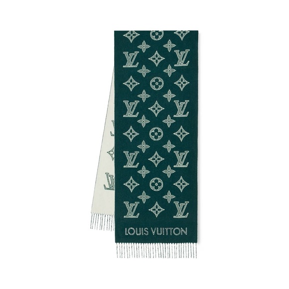 Louis Vuitton Monogram Shadow Scarf Dark Green - Picture 8 of 9